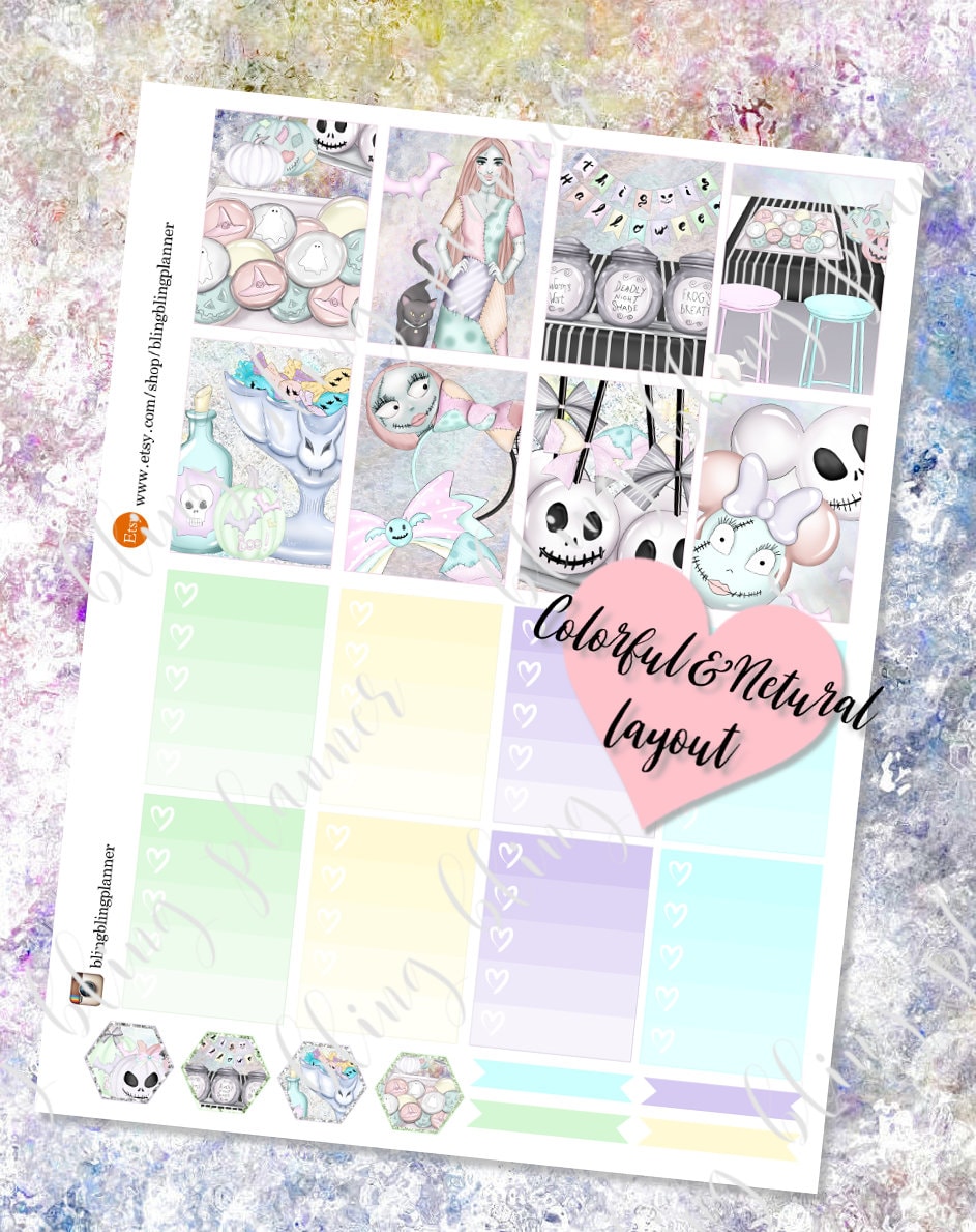 HALLOWEEN PLANNER Stickers PRINTABLE Printable Planner - Etsy