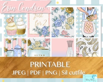 PRINTABLE LOVE planner kit, printable sweets sticker, Valentines Day Printable, February planner kit, Erin Condren Weekly Kit, sweet sticker