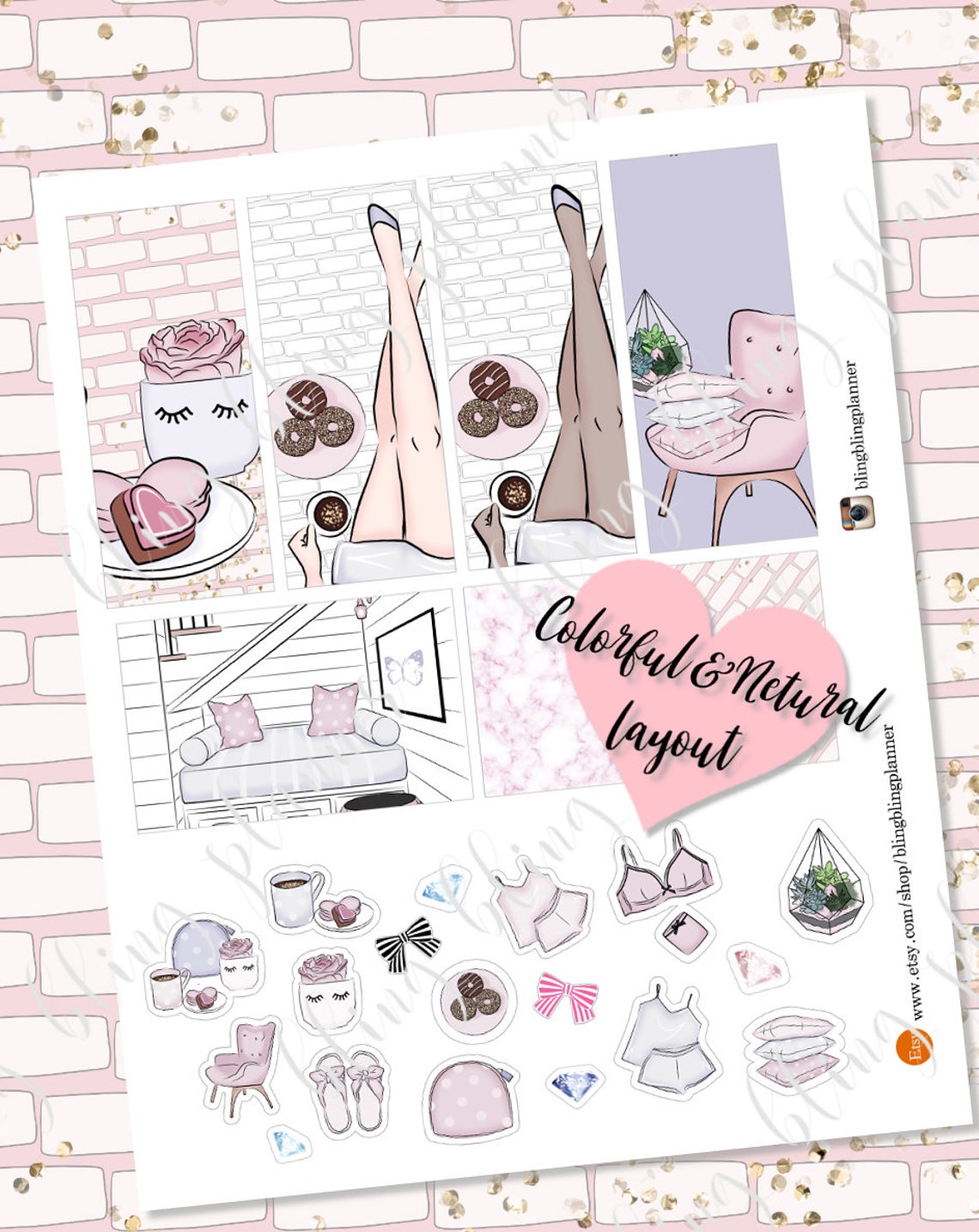RELAX PLANNER STICKERS Printable, Weekly Planner Kit Printable ...