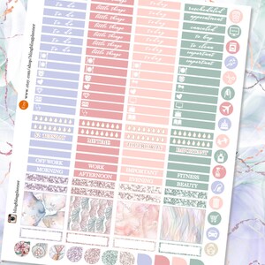 MERMAID HAPPY PLANNER Printable, Happy Planner Stickers Kits, Stickers ...