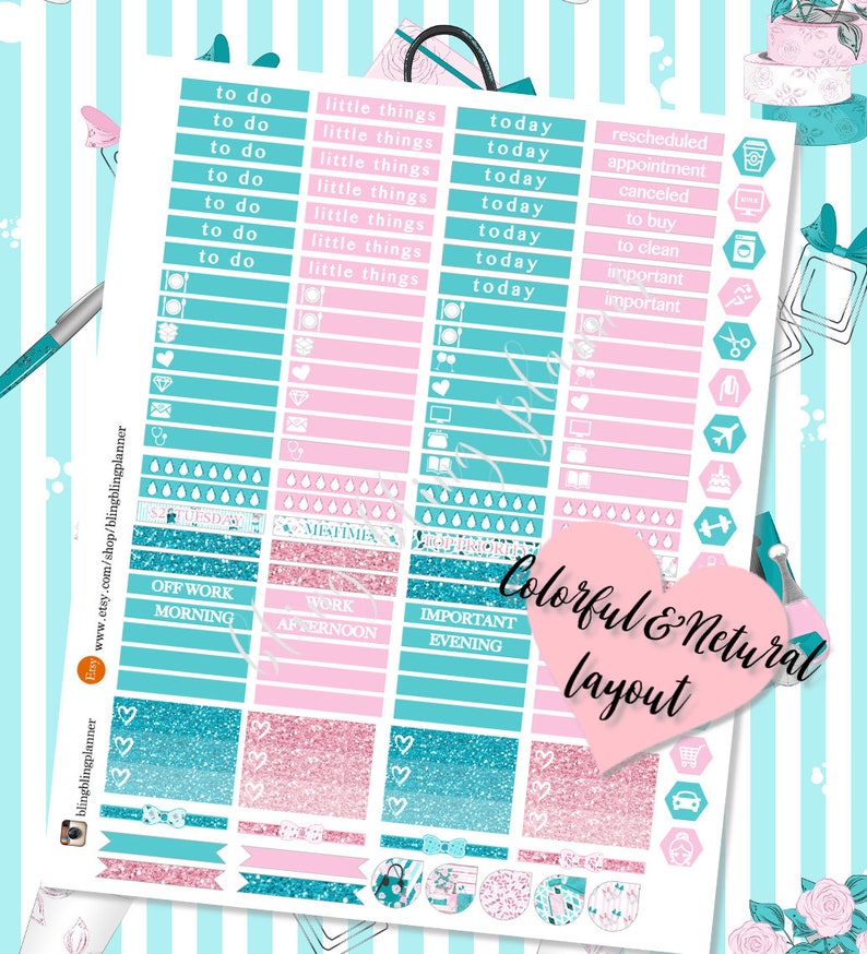 PRINTABLE PLANNER Stickers Girl Boss Stickers Printable | Etsy