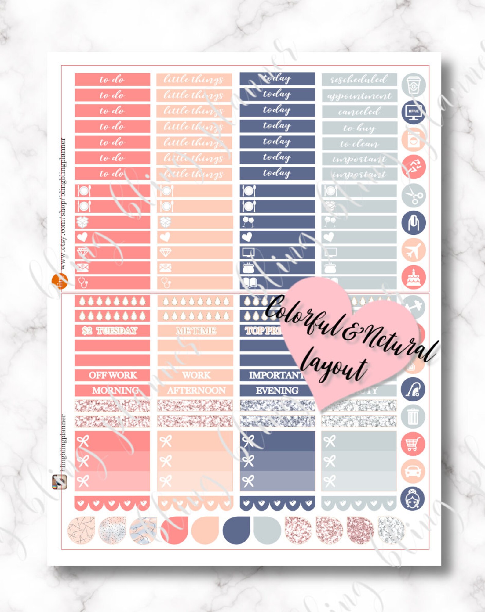 Blogger PLANNER STICKER, Printable Planner Stickers, Youtuber Sticker ...