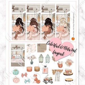 FALL PRINTABLE STICKERS, Fall Printable Sticker Kit, Autumn Printable ...