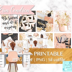 PLANNER GIRL STICKER Printable, Girl Boss Planner Stickers, Work From ...