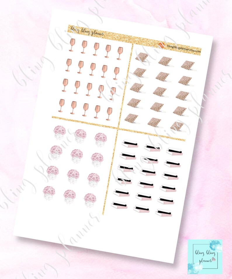 DAILY PRINTABLE PLANNER Stickers Printable Work Stickers - Etsy