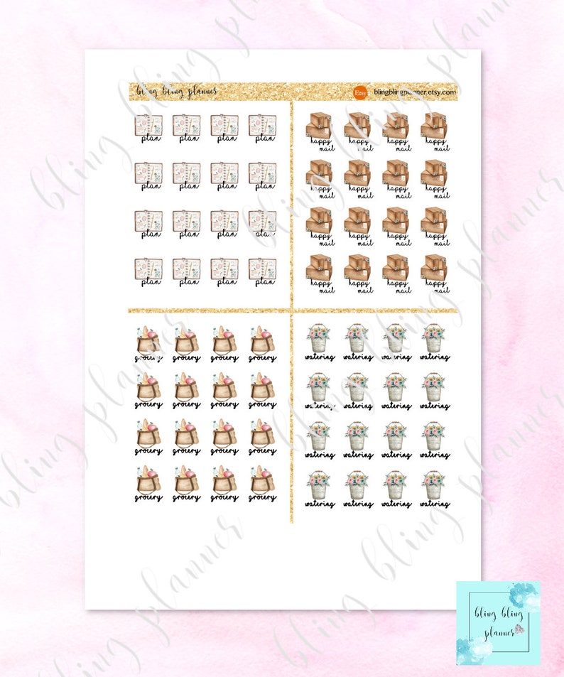 DAILY Routine PRINTABLE PLANNER Stickers Printable Workout - Etsy
