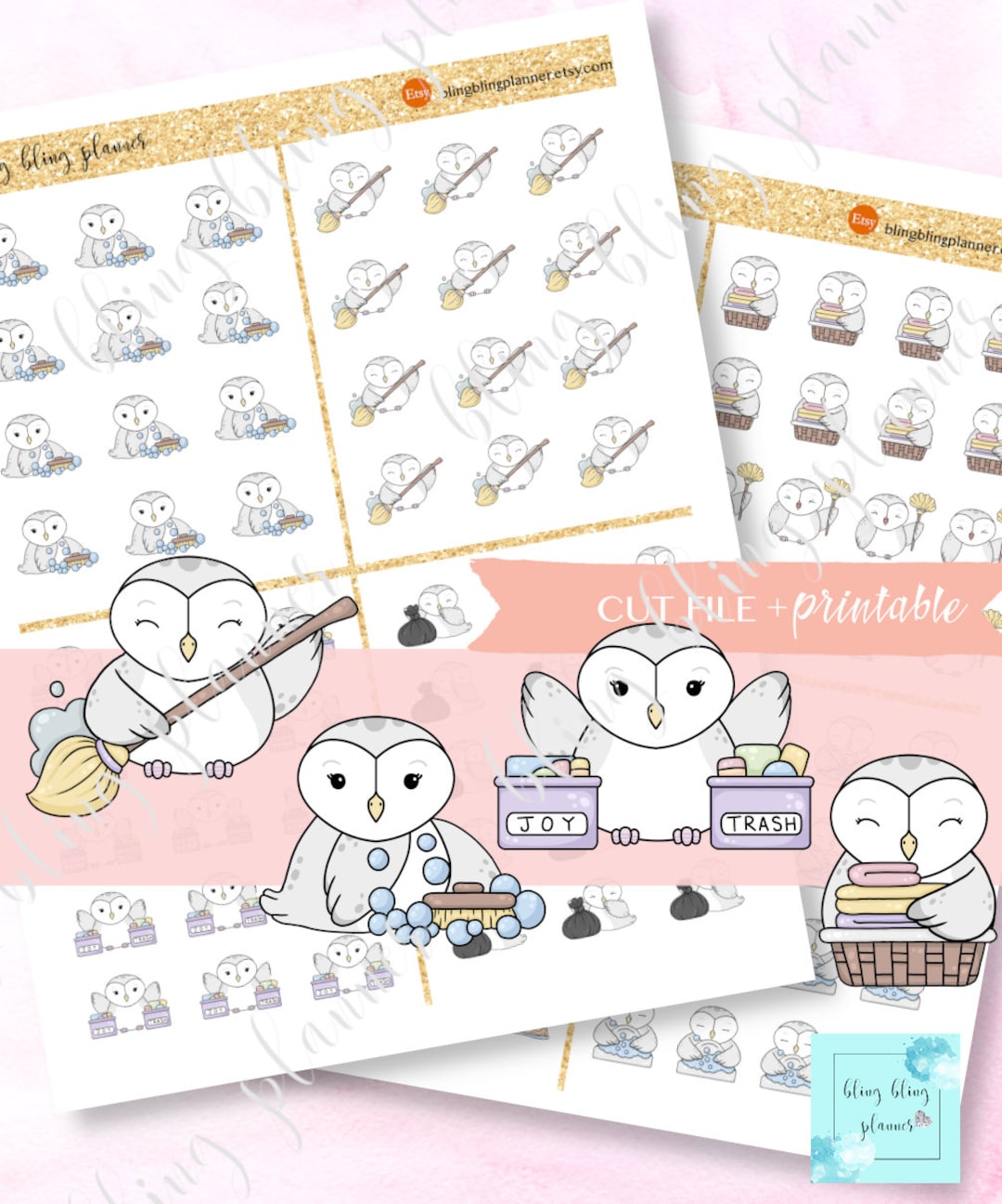 CLEANING ICON PLANNER Stickers Printable Daily Chores Icons Printable cleaning-icon-planner-stickers-printable-daily-chores-icons-printable