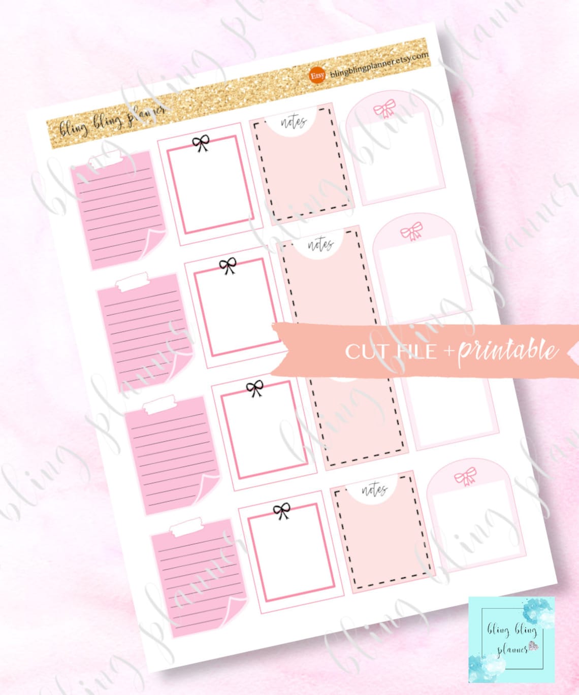 FULL BOX PLANNER Stickers, Erin Condren Printable Full Box Stickers ...