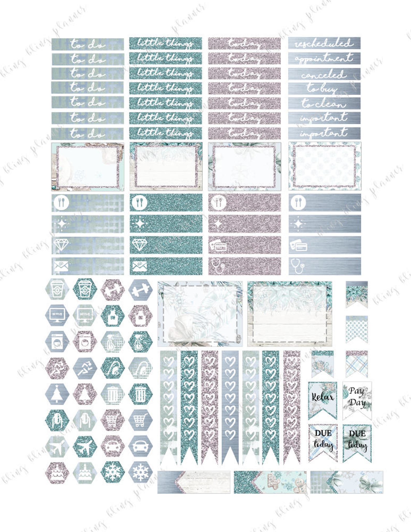 Happy Planner Christmas Printable HOLIDAY PLANNER KIT Winter - Etsy