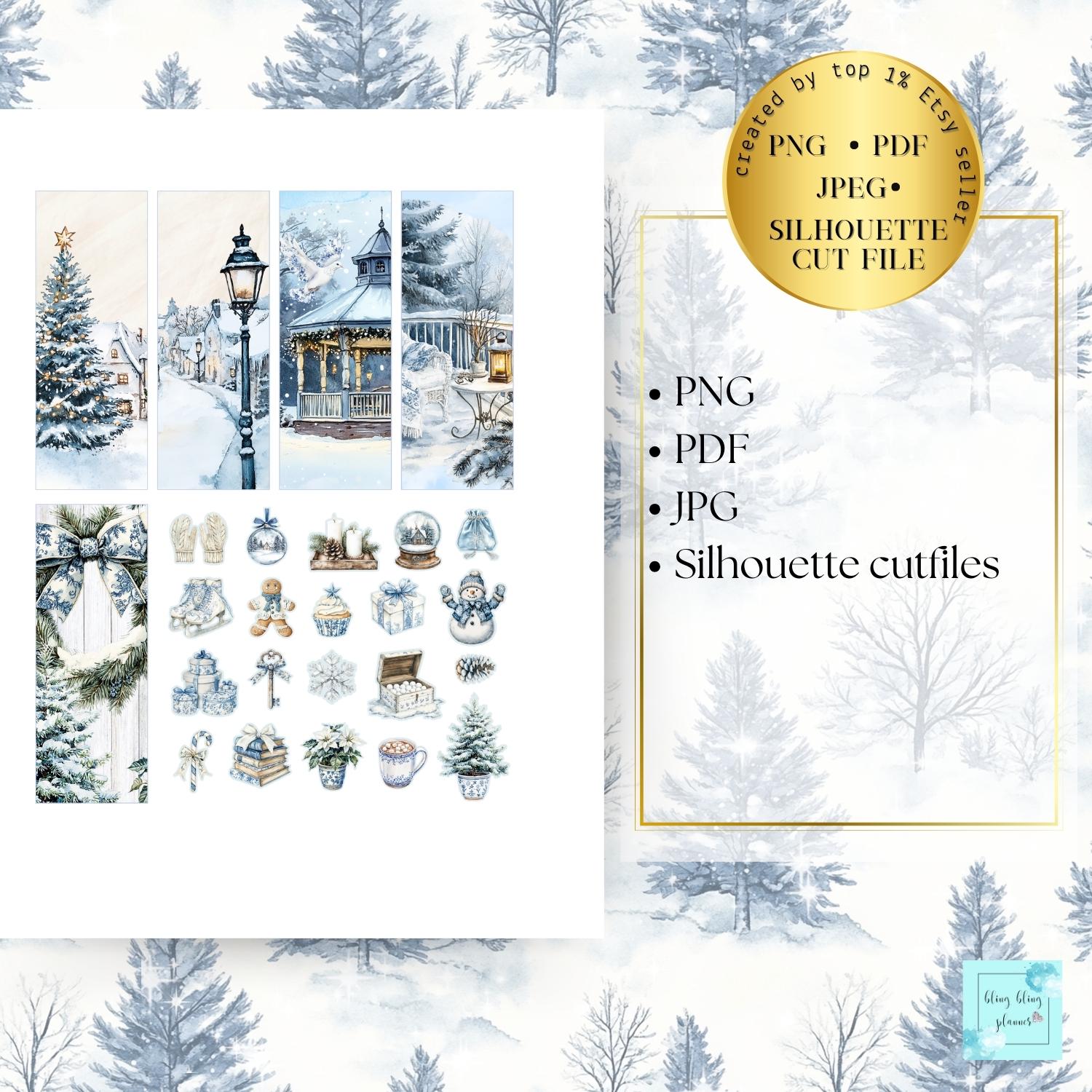 Let It Snow Winter Happy Planner Printable Planner Sticker Set: Classic ...