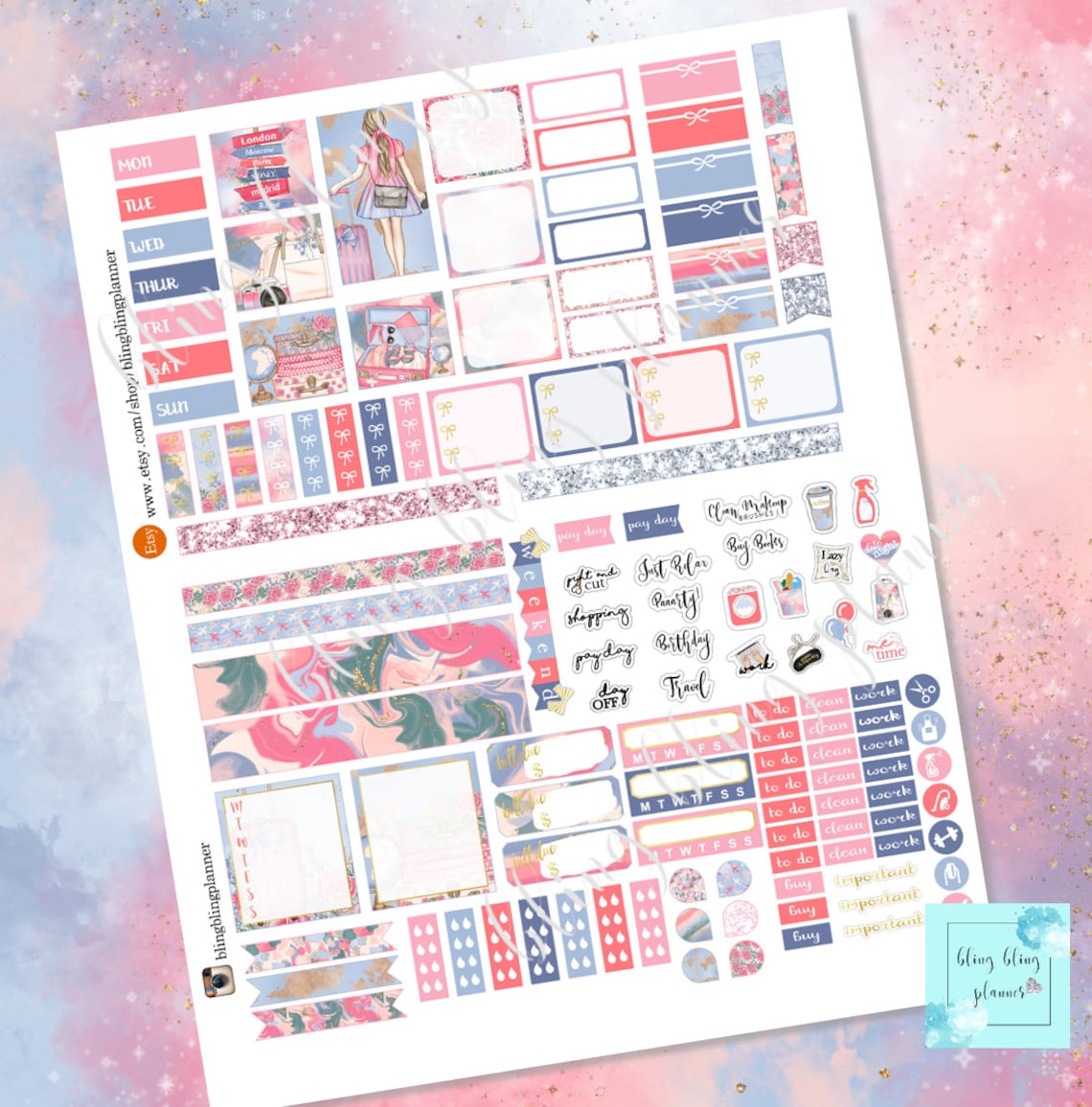 HOBONICHI WEEKS PRINTABLE Hobonichi Travel Stickers - Etsy