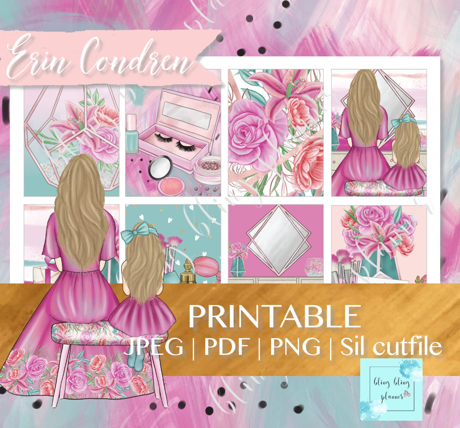 MOTHERS DAY PRINTABLE Planner Stickers May Weekly Stickers - Etsy
