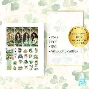 St Patrick Day PRINTABLE PLANNER Stickers Weekly Kit Erin Condren ...