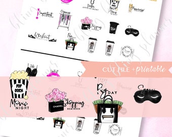 ALGEMENE PLANNERSTICKERS, koffieplannerstickers, afdrukbare schoonheidsstickers, werkstickers, zelfzorgsticker, functionele planningsstickers