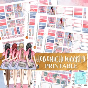 HOBONICHI WEEKS PRINTABLE, Hobonichi Travel Stickers, Printable ...