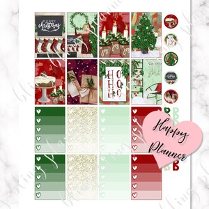 HAPPY PLANNER Christmas STICKER, happy planner printable, Happy Planner Holiday kit, Printable Christmas weekly, printable Christmas sticker image 2