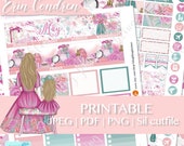 MAY MONTHLY PLANNER kit Printable, Mothers Day planner sticker kit, May Printable Planner kit, monthly view stickers, Erin condren May view
