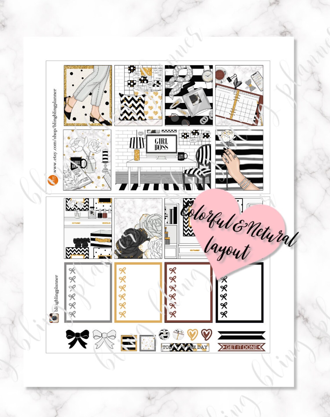 WORK FROM HOME Planner Stickers Stay At Home Printable Etsy