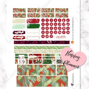 HAPPY PLANNER Christmas STICKER, happy planner printable, Happy Planner Holiday kit, Printable Christmas weekly, printable Christmas sticker image 4