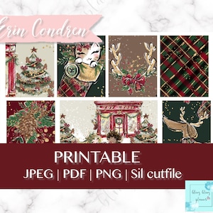 PRINTABLE CHRISTMAS PLANNER stickers, Christmas planner sticker kit, cute Christmas planner stickers, ice skating planner stickers, digital