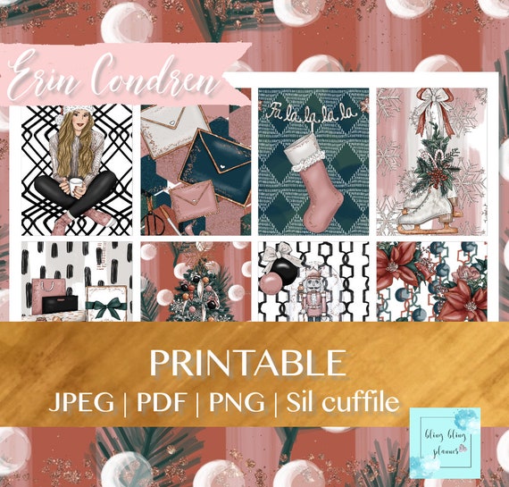 Winter Sticker Set Für Mädchen – Schneeflocken & Süße Motive Für Journal, Planer & DIY