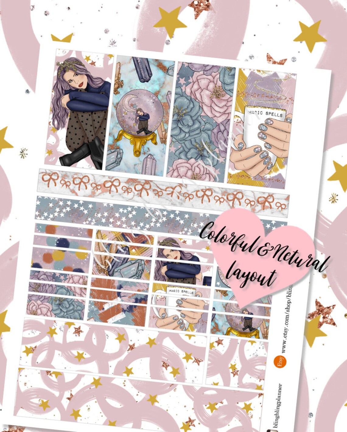 GALAXY PLANNER STICKER Printable Planner Sticker Fall - Etsy