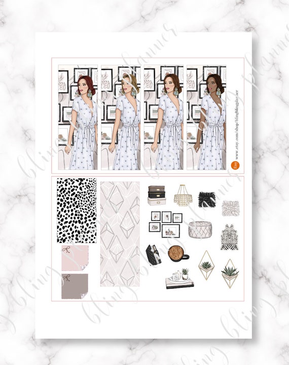 Girl Boss Sticker Set – 2 Bögen Mit Motivierenden Aufklebern Für Journal, Planer & Laptop | Handgemacht & Liebevoll Designt