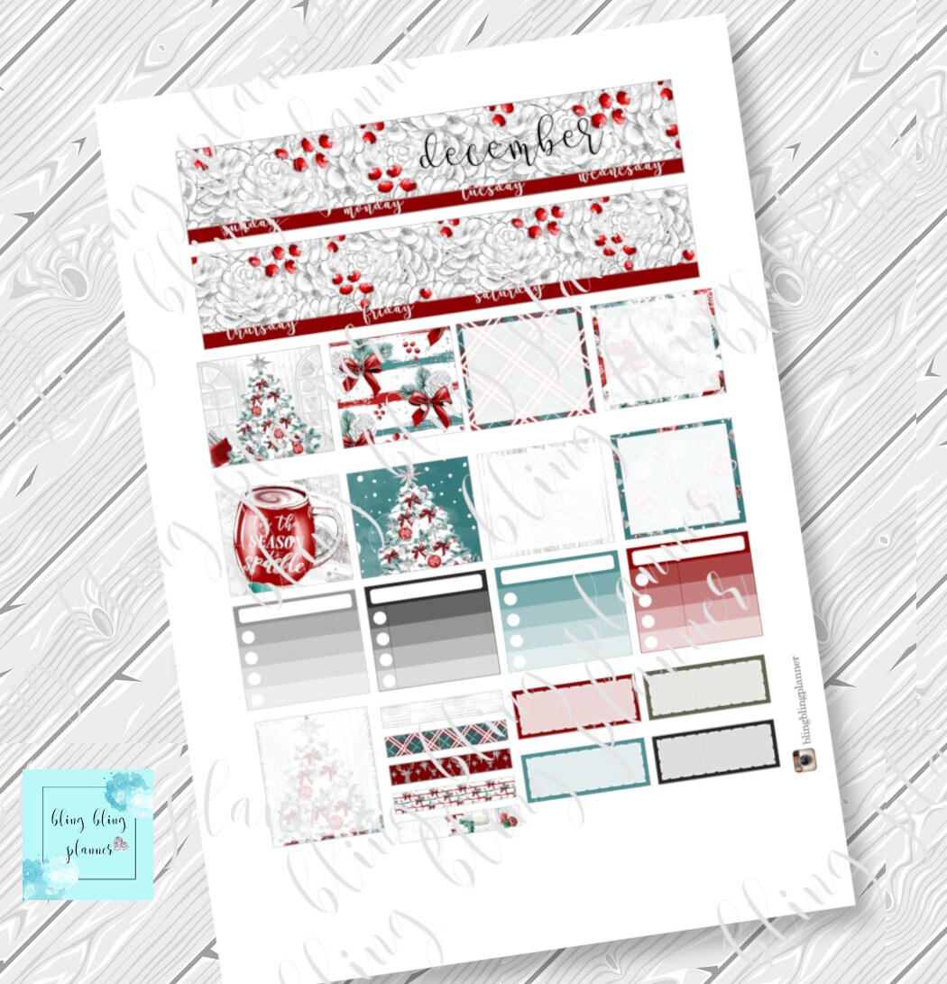 DECEMBER MONTHLY PRINTABLE, Printable December Kit, Decembermonthly Kit ...