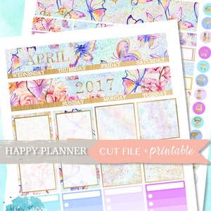 APRIL MONTHLY KIT, Happy Planner Monthly Kit, Happy Planner Stickers, Happy Planner Kit, Easter Kit, Digital Printable, Digital Stickers,