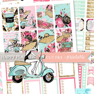 VACATION HAPPY PLANNER Stickers, Happy Planner Weekly Kits, printable planner stickers, Weekly Planner Stickers, Beach stickers, Adventure