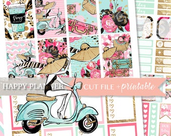 VACATION HAPPY PLANNER Stickers, Happy Planner Weekly Kits, printable planner stickers, Weekly Planner Stickers, Beach stickers, Adventure