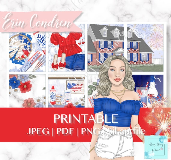 4th of JULY PRINTABLE PLANNER Kit Independence Day Planner - Etsy