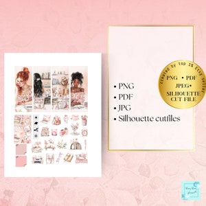 Planning Erin Condren Planner Sticker, Work Printable Sticker, Girl ...