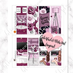 SWEET HOME Planner STICKERS, Printable Sticker Kit, Stay at Home ...