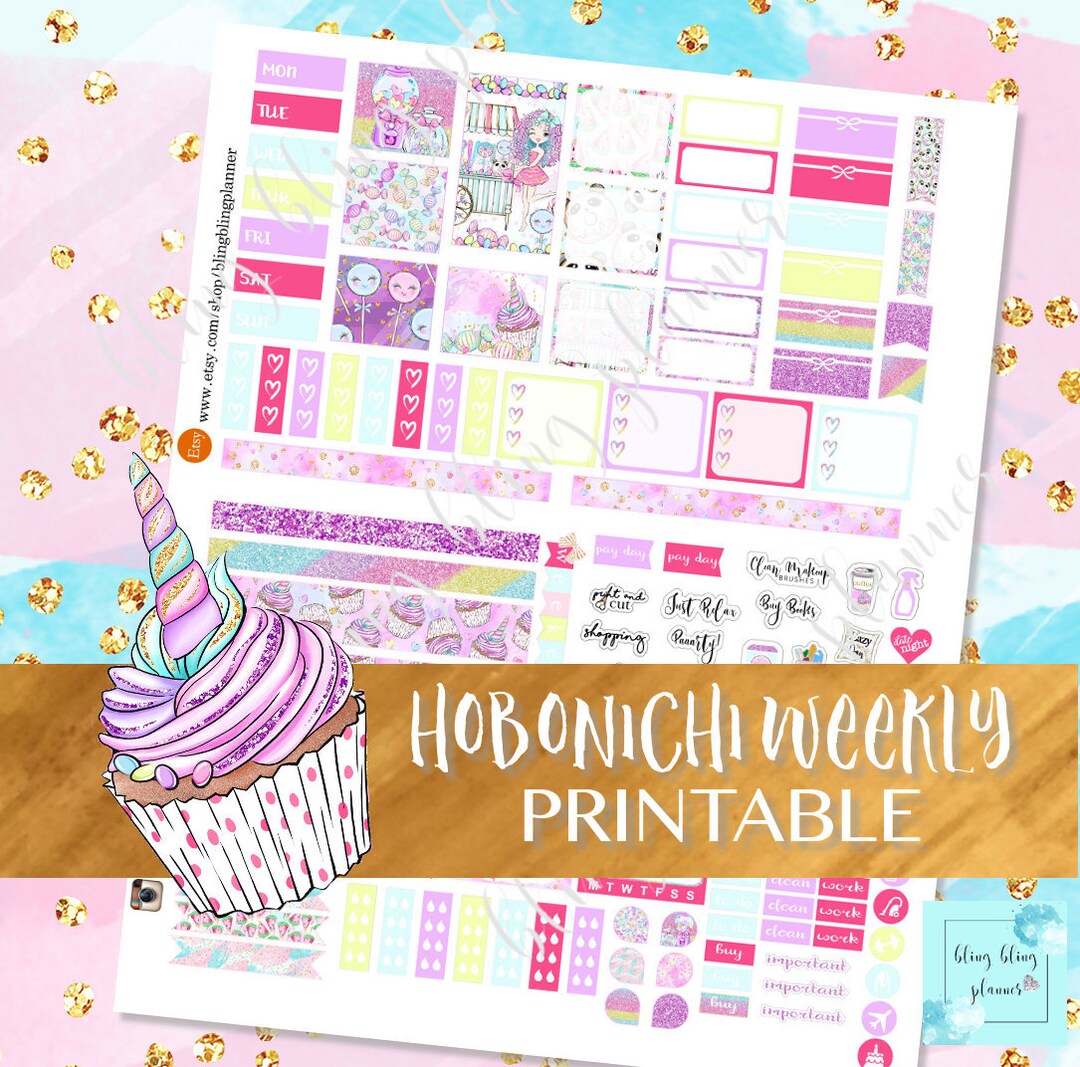 SUMMER HOBONICHI Weeks PRINTABLE, Printable Hobonichi Weeks Stickers ... SUMMER HOBONICHI Weeks PRINTABLE, Printable Hobonichi Weeks Stickers ...