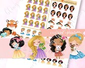 PRINTABLE Cute PRINCESS STICKERS Printable Snow White - Etsy
