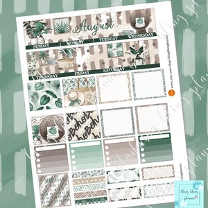 AUGUST MONTHLY KIT Printable, August Monthly Printable, Monthly Planner ...