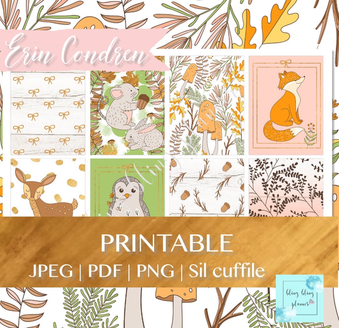 FOX PLANNER STICKERS, Fall Printable Planner Stickers, Owl Planning ...