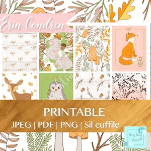 FOX PLANNER adesivi, adesivi stampabili Planner caduta, adesivi Owl pianificazione, autunno kit di adesivi, pianificatore di novembre, kit di pianificatore stampabile