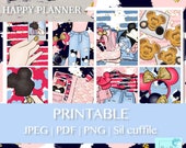 MAGICAL HAPPY PLANNER Kit, Disney planner stickers, sticker printable, Happy planner sticker kit, minnie planner sticker, Happy Planner week