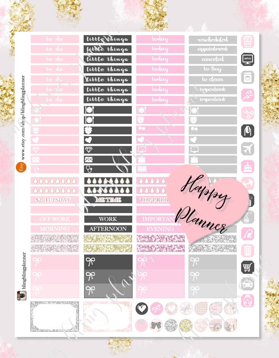 MOM LIFE PRINTABLE Happy Planner Stickers Happy planner Kit | Etsy