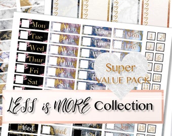 DATE COVERS PRINTABLE, Half Box Planner Sticker, Fall Functional Bundle, Quarter box Printable, Full Box, Functional printable stickers, diy