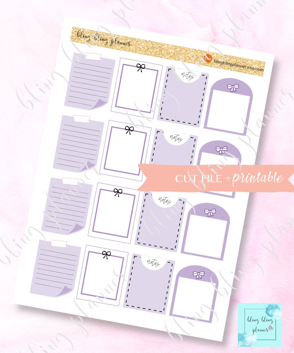 FULL BOX PLANNER Stickers, Erin Condren Printable Full Box Stickers ...