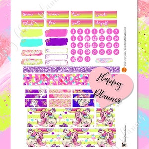 Happy Planner Unicorn Stickers Summer Poolside Planner Sticker Summer Happy Planner Unicorn Stickers Summer Poolside Planner Sticker Summer