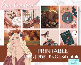 FALL PRINTABLE PLANNER Sticker, Printable Planner Sticker, Fall weekly kit, Thanksgiving printable, planner sticker, erin condren weekly kit