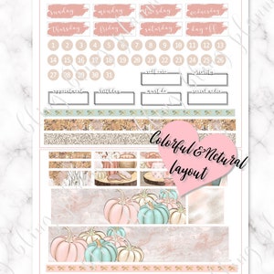 FALL PRINTABLE STICKERS, Fall Printable Sticker Kit, Autumn Printable ...