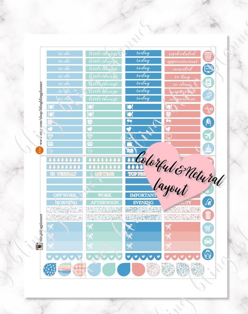 LAKE PLANNER STICKERS printable printable planner Stickers | Etsy