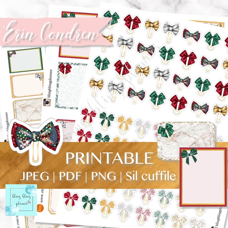 Paperclip Bow Red - Etsy