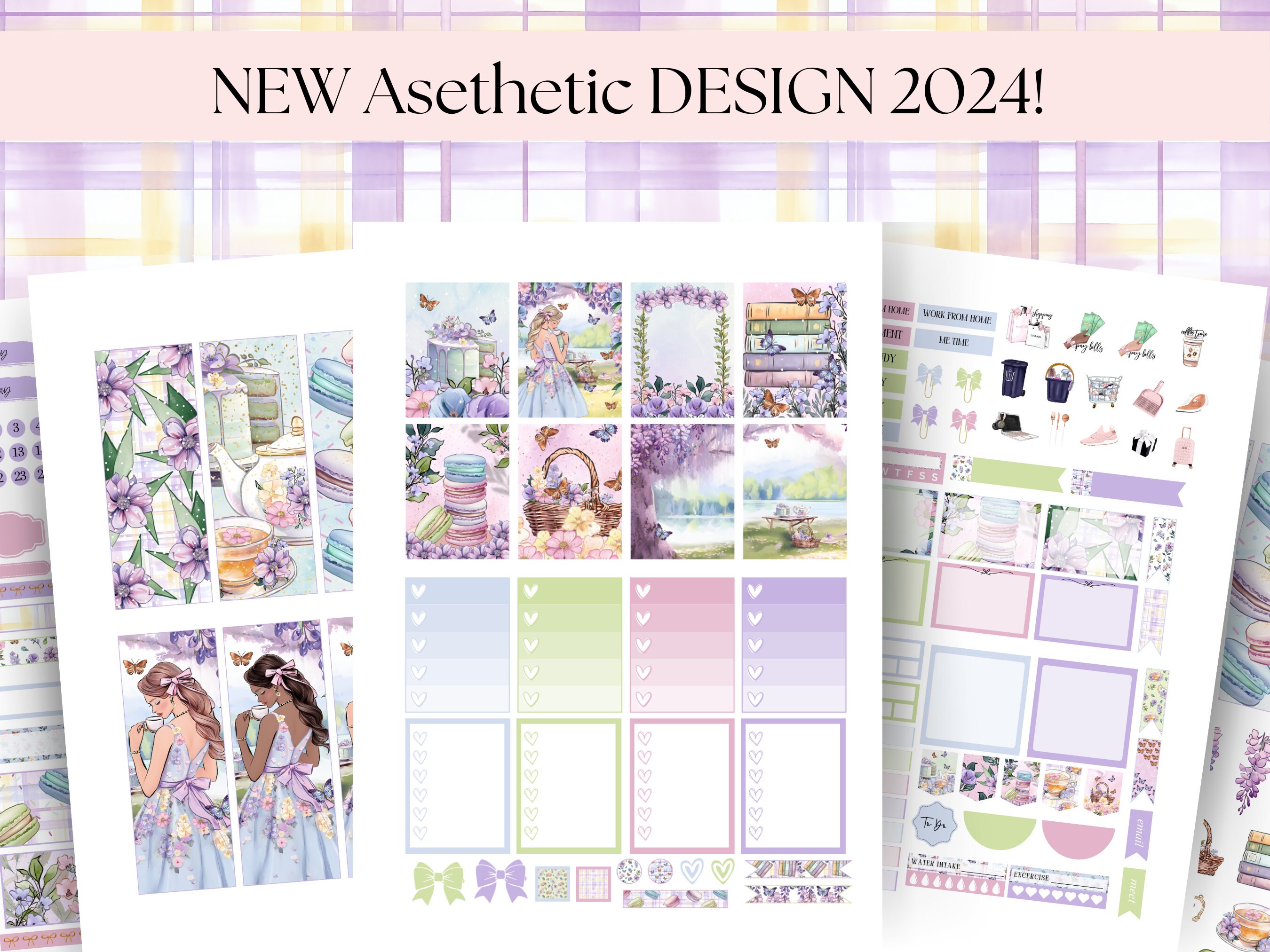 SPRING PRINTABLE Planner Sticker for Erin Condren Weekly Sticker Kit ...