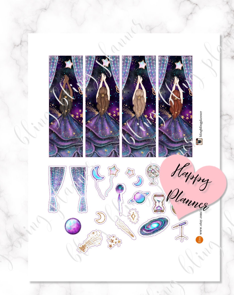PRINTABLE NEW YEAR Happy Planner Sticker New Year Happy - Etsy